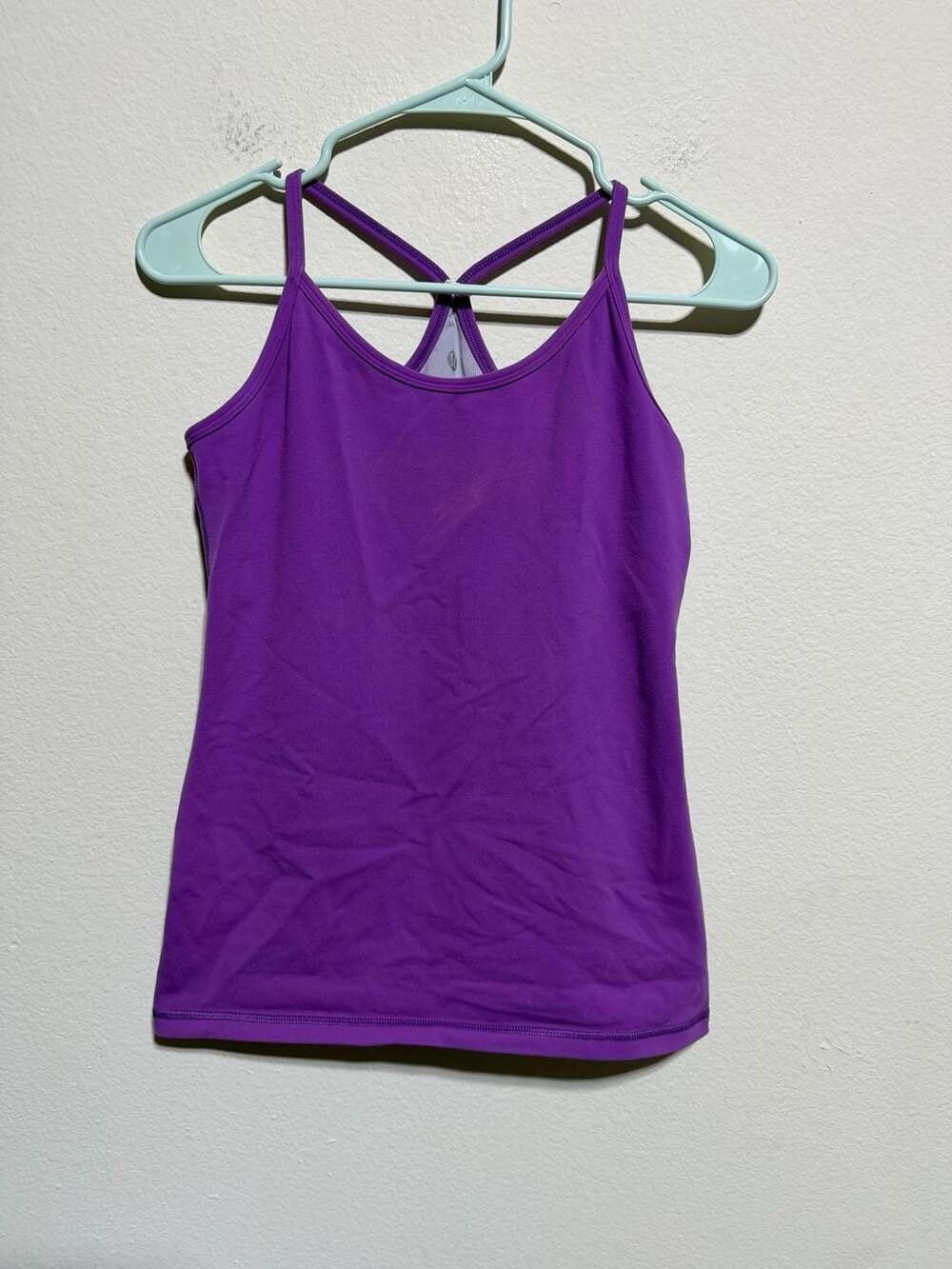 Lululemon Power Y Tank Top with Built-in Bra Purple